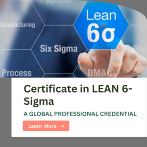 Certificate in LEAN 6 SIGMA