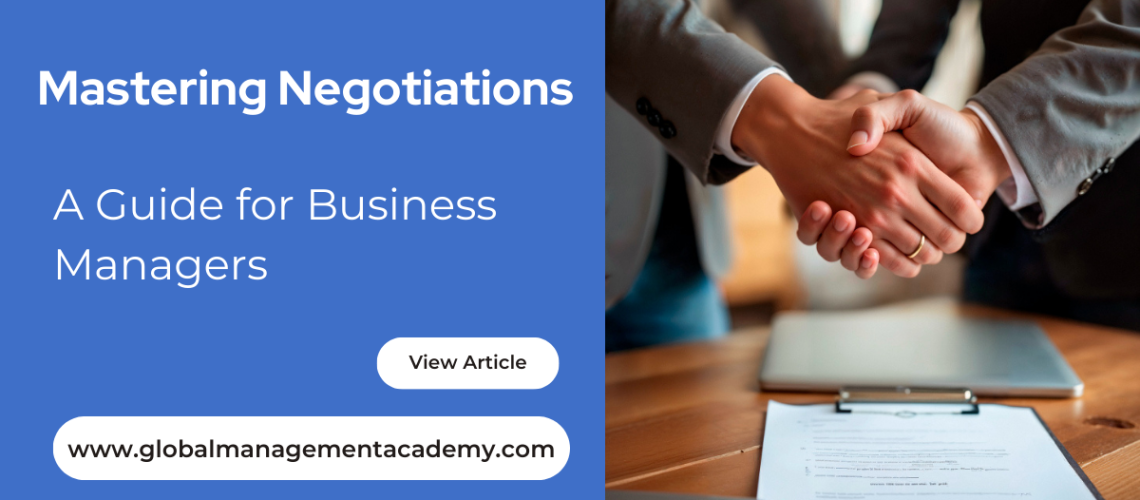 Mastering Business Negotiations